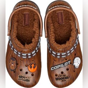 NWT Disney Star Wars Kids Lined Chewbacca Crocs